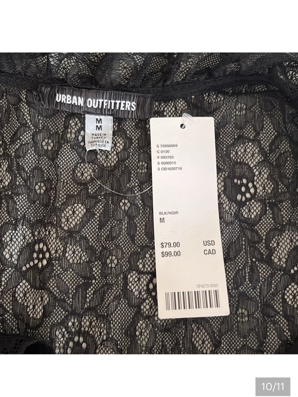 UO Janet Lace Long Sleeve Mini Dress - Picture 9 of 10